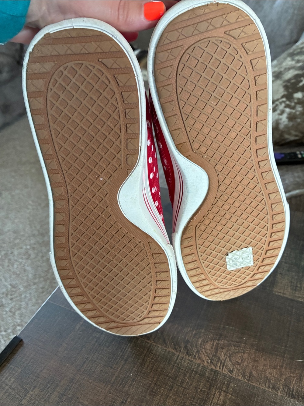 Skechers Red Polka Dot Arch Fit Slip Ins Size 9.5 - Picture 8 of 8